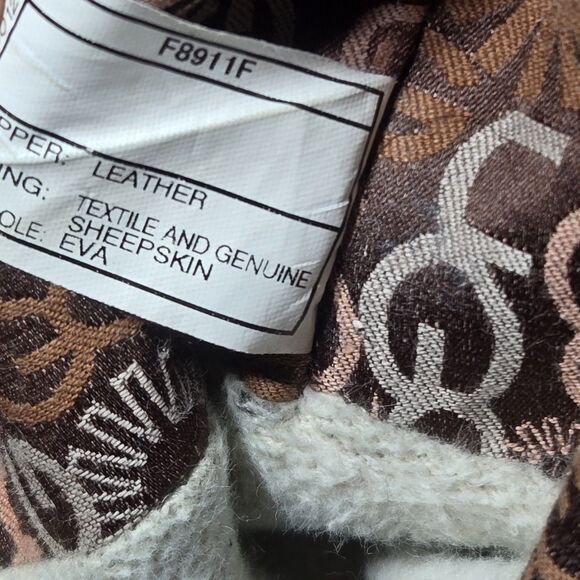 Ugg Australia  Lo Pro Button Fold Over Womens Size 7 Brown Leather Winter Boots - Picture 9 of 9